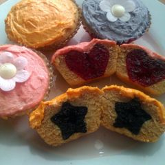 A picture of Vickys Secret Surprise Cupcakes, Dairy, Egg & Soy-Free.
