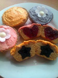 A picture of Vickys Secret Surprise Cupcakes, Dairy, Egg & Soy-Free.
