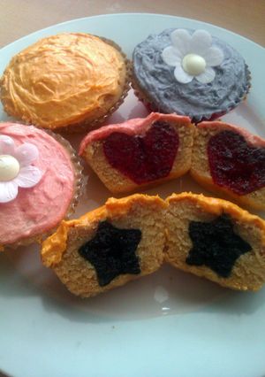 A picture of Vickys Secret Surprise Cupcakes, Dairy, Egg & Soy-Free.