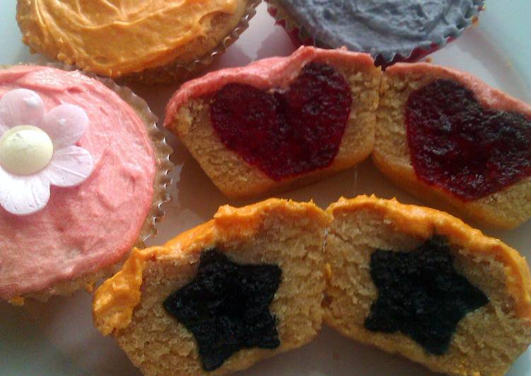 Recipe of Award-winning Vickys Secret Surprise Cupcakes, Dairy, Egg &amp; Soy-Free