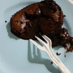 Chocolate lava cake A picture of Chocolate lava cake.