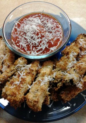 A picture of Romano Eggplant Fries.