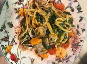 Foto di Spaghetti in Padella 78 ai Frutti di Mare e Senape Selvatica