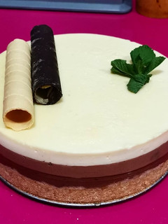 Una foto de Tarta de 3 chocolates