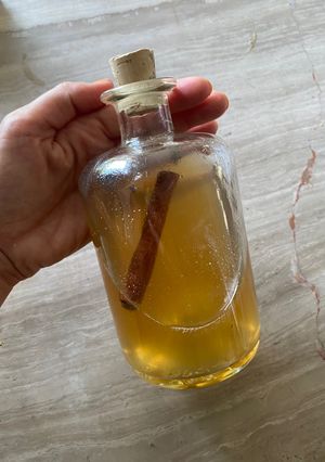 A picture of Rakomelo | raki with honey | Greek traditional drink.
