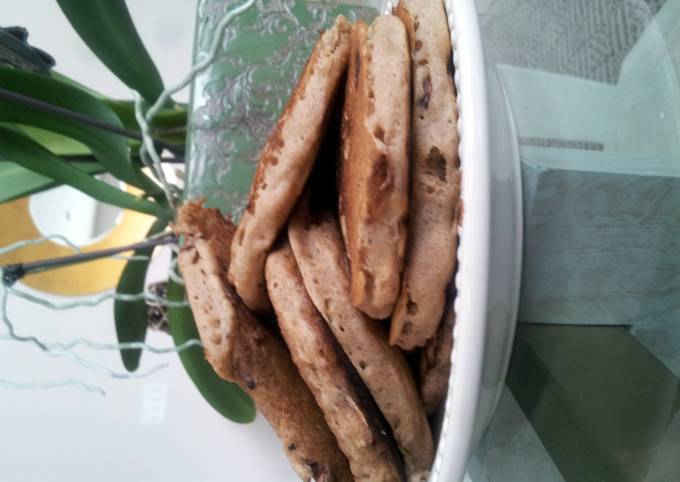 Home made chocolate chip pancakes Recipe