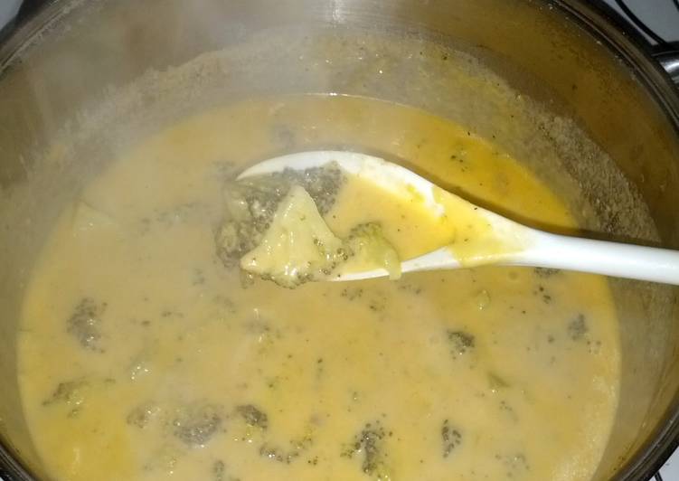 Recipe of Favorite Aliesha&#39;s Broccoli &amp; Cheddar Soup!