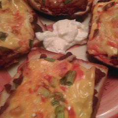 A picture of Mandys Chilli Pizza Breads.