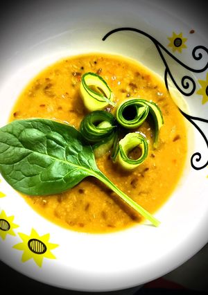 A picture of Langar vali dal with spinach twist.