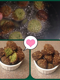 A picture of Homemade Falafel.