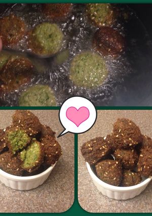 A picture of Homemade Falafel.