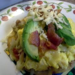 A picture of Mexican breakfast tostada.