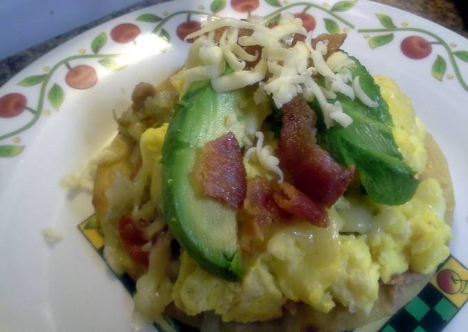 Steps to Prepare Anthony Bourdain Mexican breakfast tostada