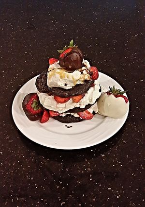 A picture of Chocolate Strawberry Shortcakes.