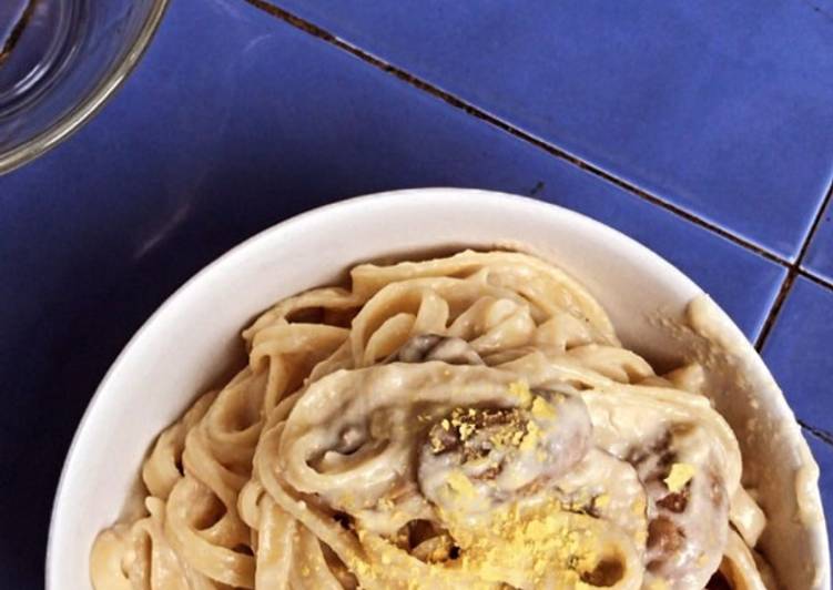 Langkah Mudah untuk memasak Creamy Vegan One Pot Pasta yang simpel