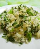Seasoned with Kombu Tea Chrysanthemum Greens Fried Rice