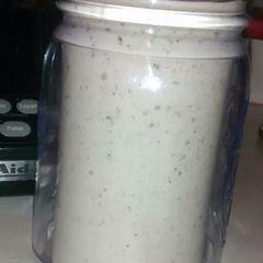 A picture of M&N's Chocolate chip peanut butter healthy smoothy.