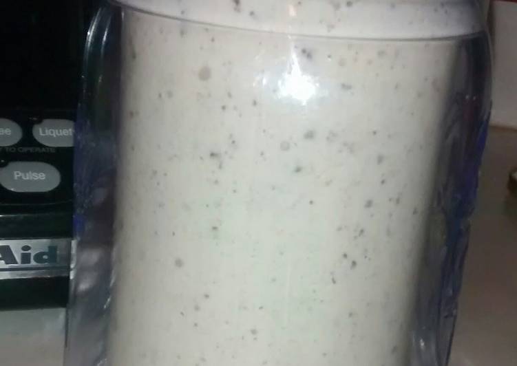 M&N's Chocolate chip peanut butter healthy smoothy