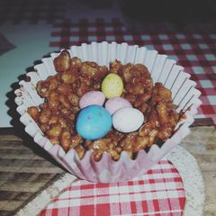 A picture of Chocolate rice krispies.