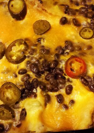 A picture of White Chicken Enchiladas.