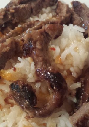 A picture of Crispy orange peel beef.