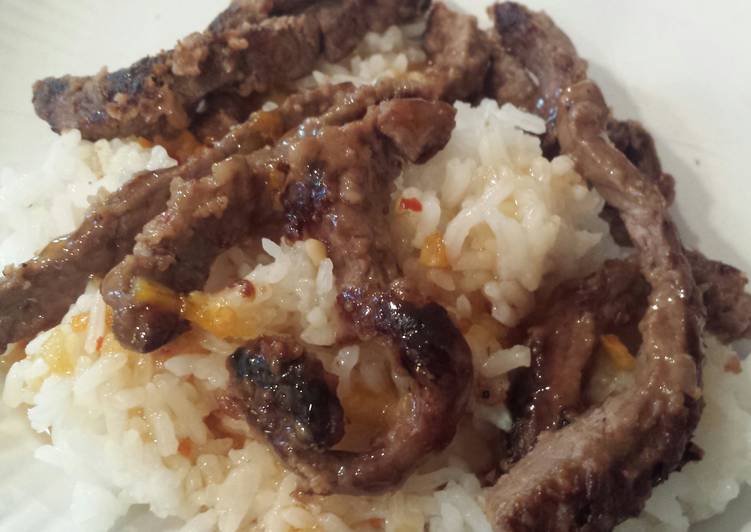 Crispy orange peel beef