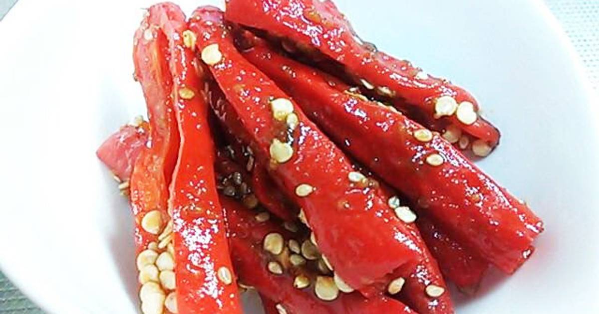 Shishito Peppers Chili Peppers with Korean Miso Recipe by cookpad.japan Cookpad
