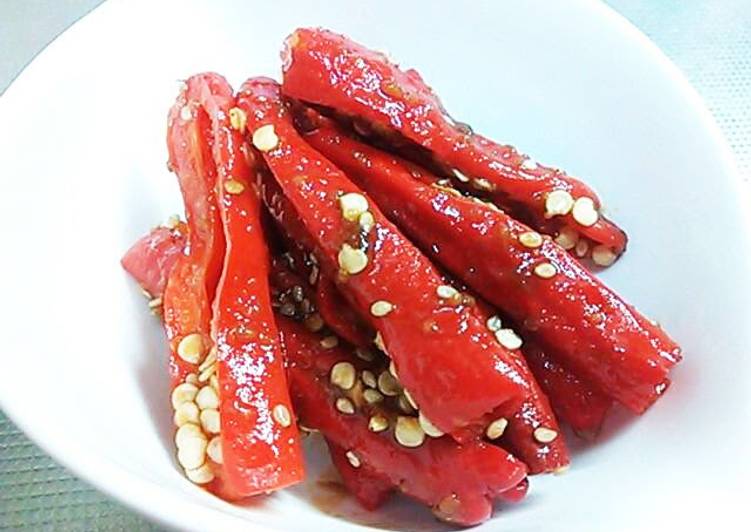Recipe of Tasty Shishito Peppers Chili Peppers with Korean Miso
