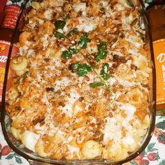 Baked Chicken Tikka Macaroni A picture of Baked Chicken Tikka Macaroni.