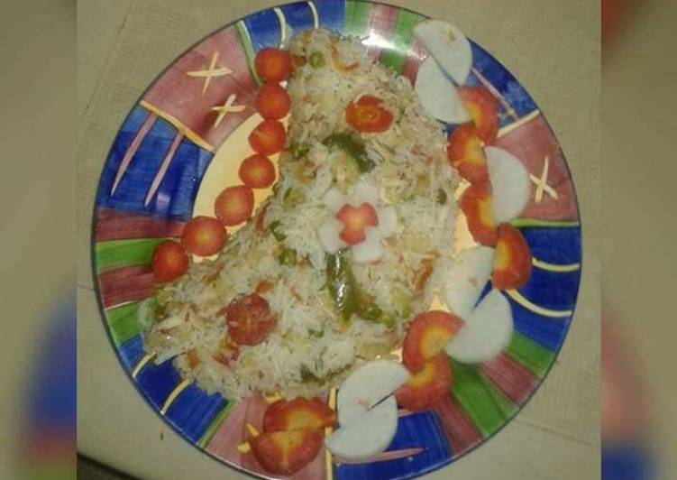 Recipe of Perfect Chicken vagitable Chinese rice