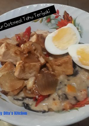 Foto resep Bubur Oatmeal Tahu Teriyaki