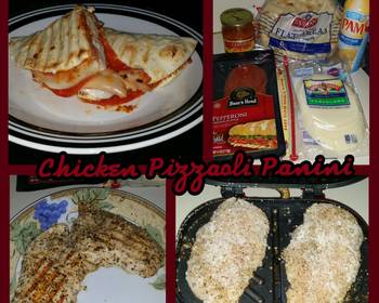 Easy Fast Cooking Chicken Pizzaoli Panini Savory Delicious