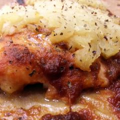 A picture of Chipotle-Pineapple Baked Salmon.