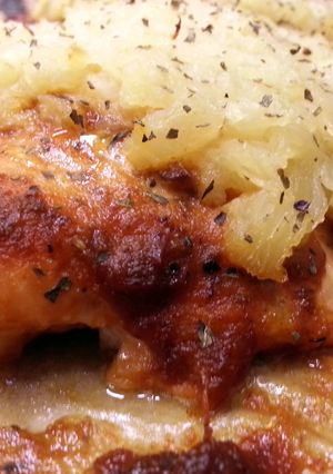 A picture of Chipotle-Pineapple Baked Salmon.