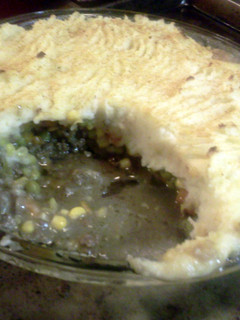 A picture of Shepherds pie straight from Maine!.
