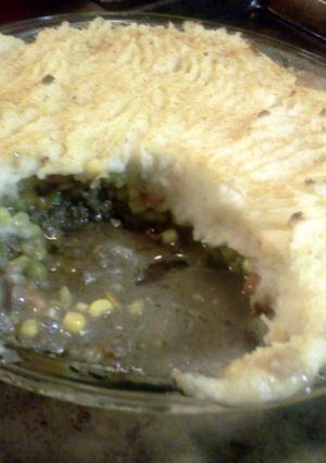 A picture of Shepherds pie straight from Maine!.