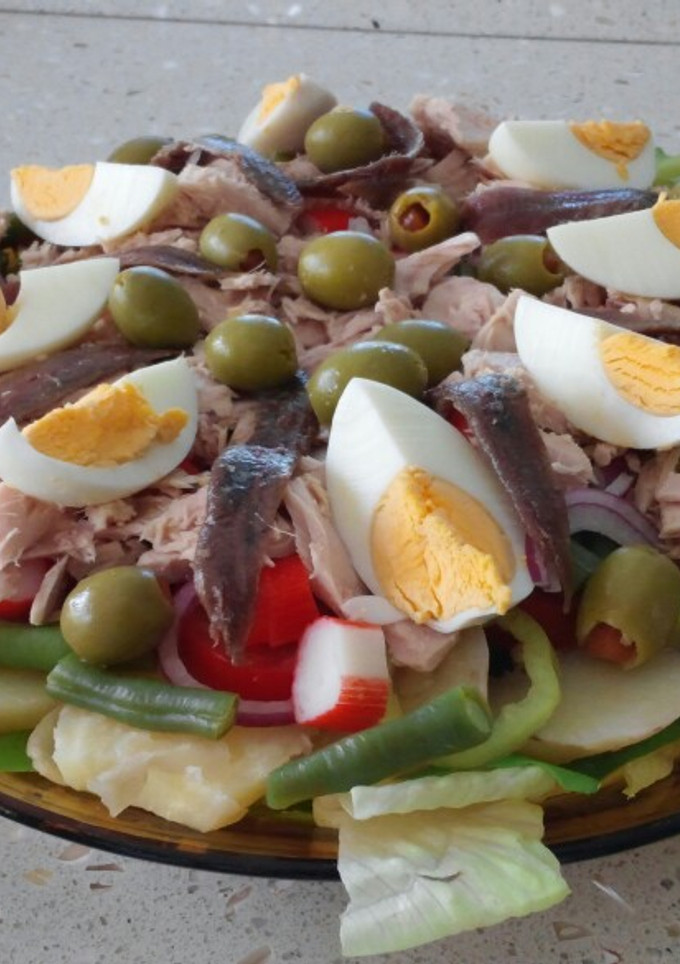 Una foto de Salade niçoise