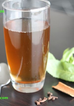 A picture of Kadha/Ukado/Decoction Of Herbs And Spices.
