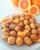 Chicken Meatballs in Chinese Orange Sauce