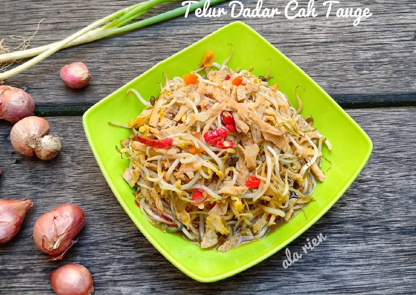 Telur Dadar Cah Tauge