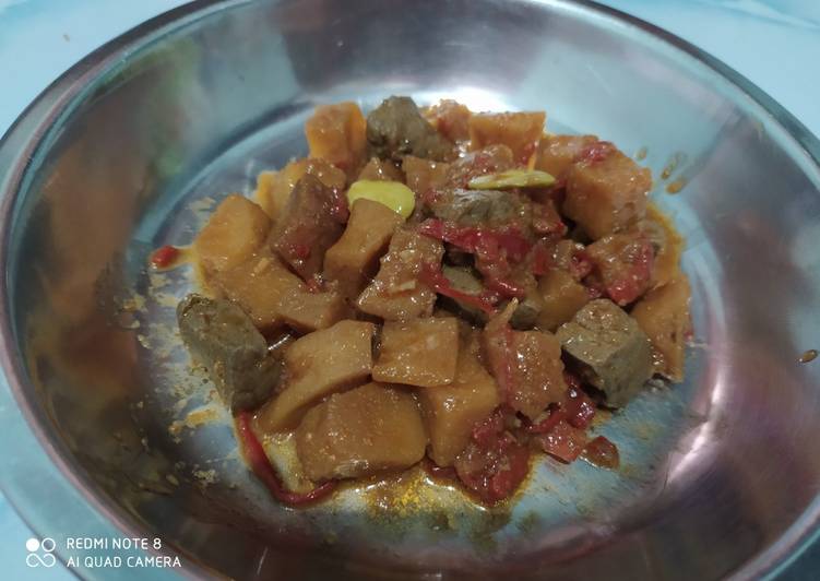 Sambel goreng kentang ati khas Cirebon