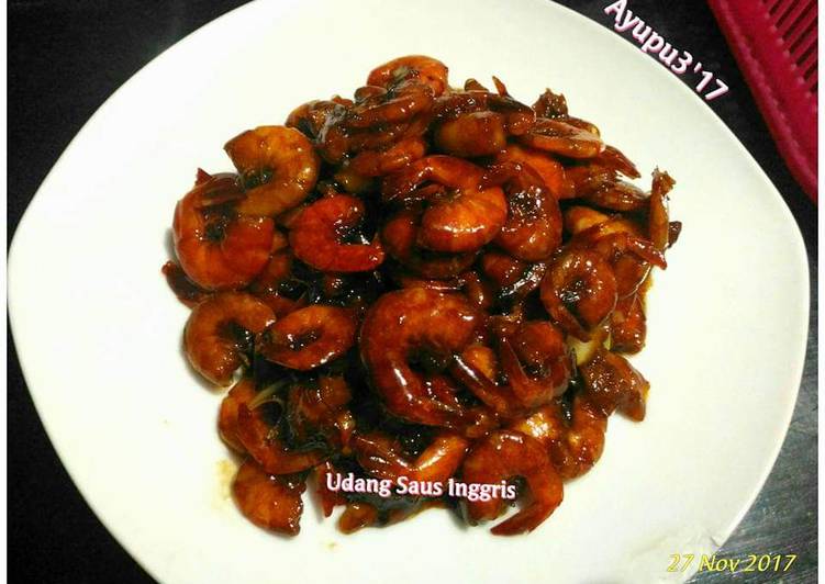 Cara Gampang Menyiapkan Udang saus inggris Anti Gagal