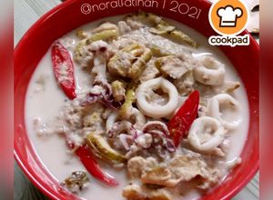 Gambar Masak Lemak Gajus & Sotong