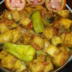 A picture of Aaloo Fry Bhujia.