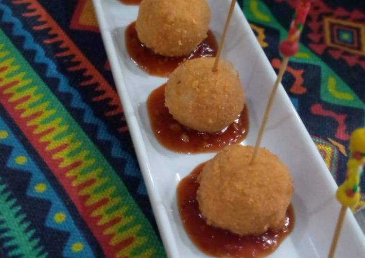 Recipe of Super Quick Chicken cheese balls