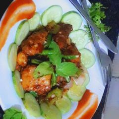 A picture of Chilli chicken.