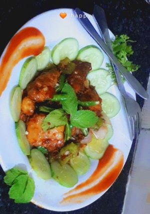 A picture of Chilli chicken.