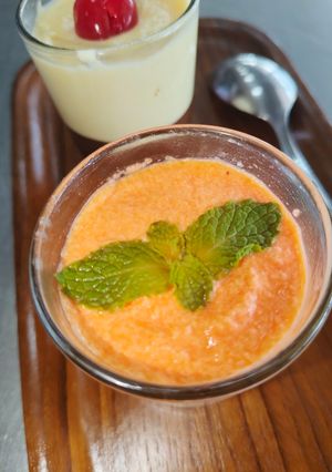 Foto resep Resep coconut mango panna cotta segar