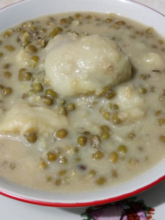 Foto resep Bubur kacang ijo+durian