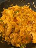 Pollo desmechado guisado (picante)